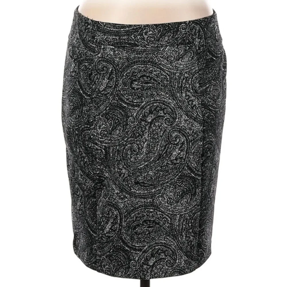 Michael Kors Paisley Mini Midi Skirt